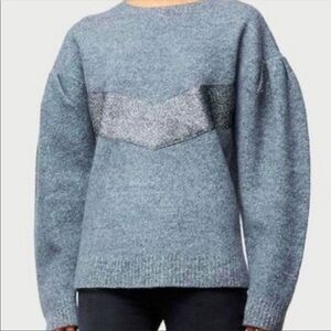 Frame Denim Wool Cheer Sweater Gray